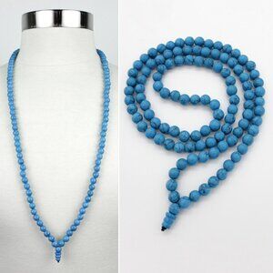 Vintage Turquoise Stone Beaded Necklace